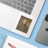 Perronneau - Portret van Théophile Van Robais Sticker (Laptop met iPhone)