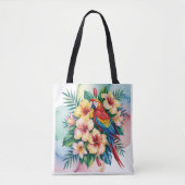 Perroquet exotique tote bag (Voorkant)