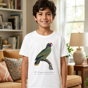 Perroquet joues blauw / roodstaartamazone t-shirt