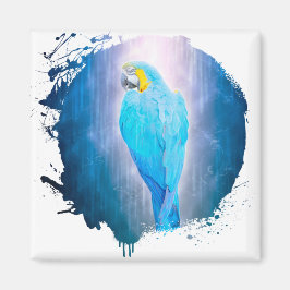 Perroquet Oiseau Animal Vie Sauvage Forêt Oerwoud Magneet