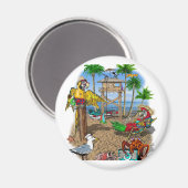 Perrots Beach Party Magneet (Voorkant / Achterkant)
