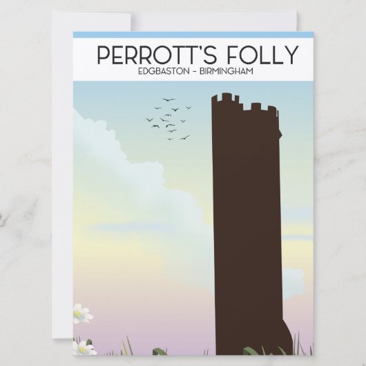 Perrott's Folly, Edgbaston, Birmingham Kaart (Voorkant)