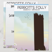 Perrott's Folly, Edgbaston, Birmingham Kaart (Voorkant / Achterkant)