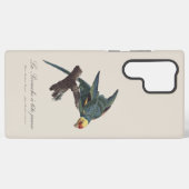 Perruche a Tete Jaune / Carolina parkiet Samsung Galaxy Hoesje (Achterkant horizontaal)