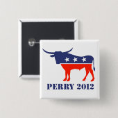 Perry 2012 vierkante button 5,1 cm (Voorkant /achterkant)