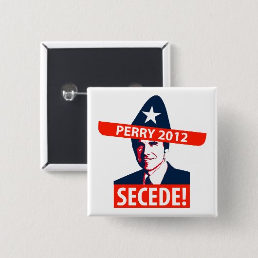 Perry 2012 vierkante button 5,1 cm (Voorkant /achterkant)