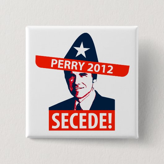 Perry 2012 vierkante button 5,1 cm (Voorkant)