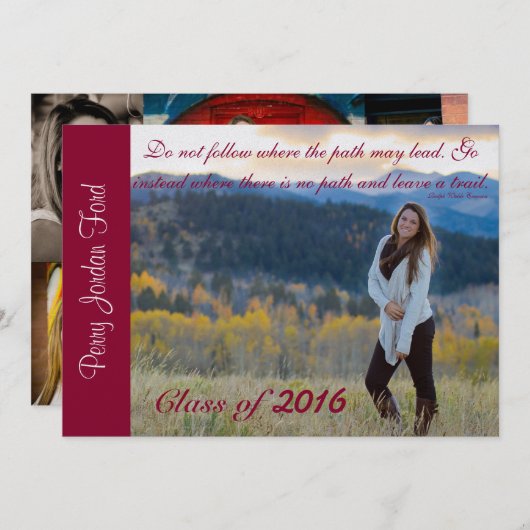 perry afstuderen kaart (Voorkant / Achterkant)