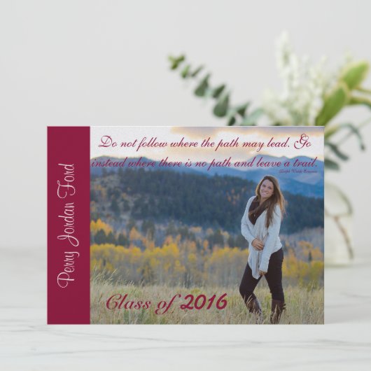 perry afstuderen kaart (Staand voorkant)