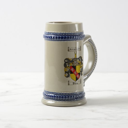 Perry Coat of Arms Stein Bierpul (Voorkant rechts)