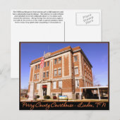 Perry County Courthouse - Linden, TN Briefkaart (Voorkant / Achterkant)