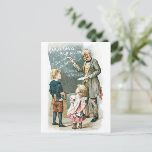 Perry Davis Pain Killer Briefkaart (Staand voorkant)