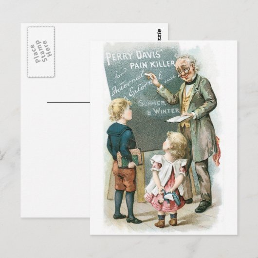 Perry Davis Pain Killer Briefkaart (Voorkant / Achterkant)