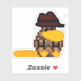 Perry de PineconePlatypus CustomCut Vinyl Sticker