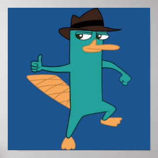 Perry de Platypus uit Phineas en Ferb Poster