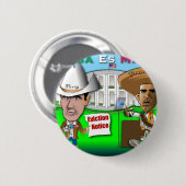 Perry Evicts Obama Ronde Button 5,7 Cm (Voorkant /achterkant)
