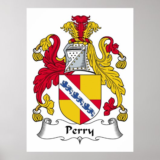 Perry Family Crest Poster (Voorkant)