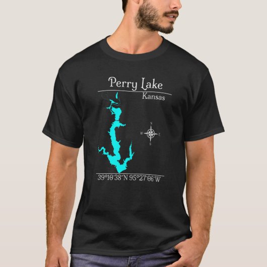 Perry Lake Kansas T-shirt (Voorkant)