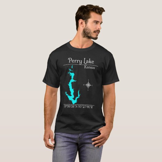Perry Lake Kansas T-shirt (Voorkant volledig)