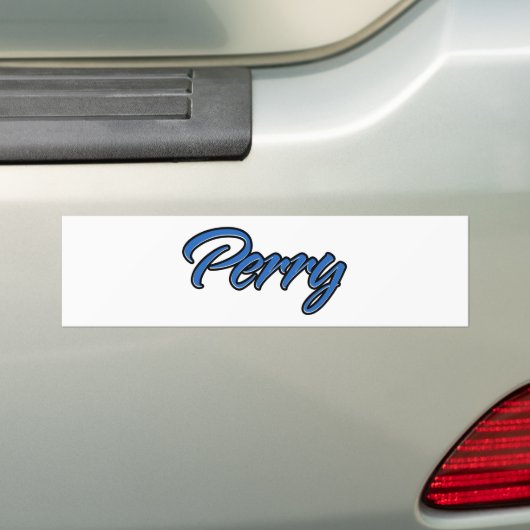 Perry Name blue Aufkleber Sticker Autoaufkleber (Op auto)