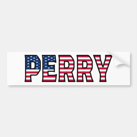 Perry Name Vorname USA Aufkleber Sticker Auto (Voorkant)