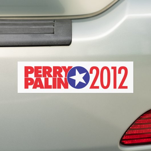 Perry Palin 2012 Ster Bumpersticker (Op auto)