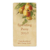 Perry peer flesetiket etiket (Voorkant)