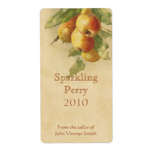 Perry peer flesetiket etiket