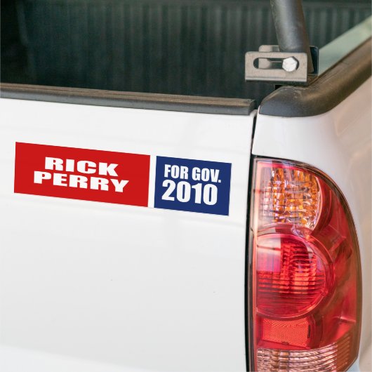 PERRY VOOR GOVERNOR BUMPERSTICKER (Op Truck)