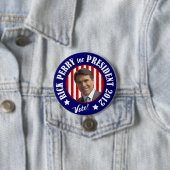 Perry voor President 2012 Ronde Button 7,6 Cm (In situ)