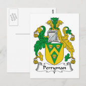 Perryman Family Crest Briefkaart (Voorkant / Achterkant)