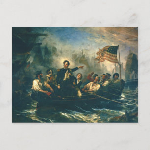 Perry's overwinning door William Powell uit 1865 Briefkaart