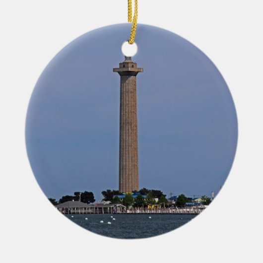 Perry's overwinnings- en internationale vredesgede keramisch ornament (Voorkant)