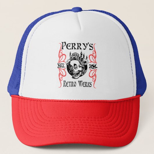 Perry's Retro Werks Trucker Hat Trucker Pet (Voorkant)