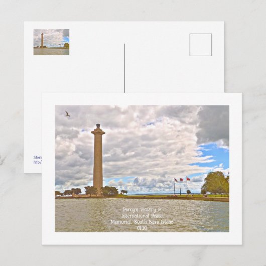 Perry's Victory &International Peace Memorial Briefkaart (Voorkant / Achterkant)