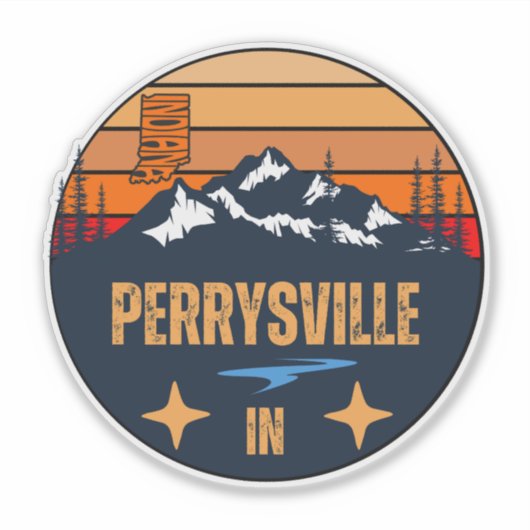 Perrysville, Indiana Sticker (Voorkant)