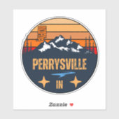 Perrysville, Indiana Sticker (Vel)