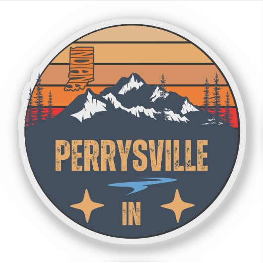 Perrysville, Indiana Sticker (Voorkant)