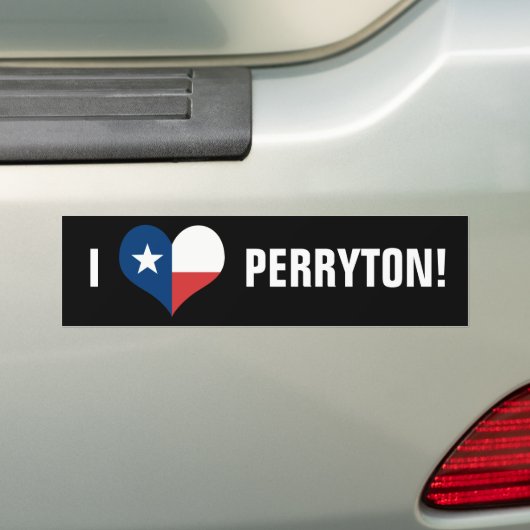 Perryton Bumpersticker (Op auto)