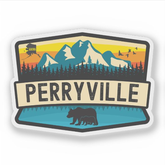 Perryville, Alaska Sticker (Voorkant)