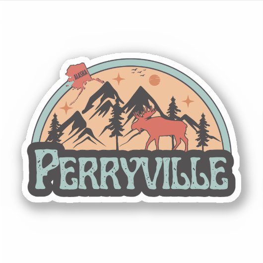 Perryville, Alaska Sticker (Voorkant)