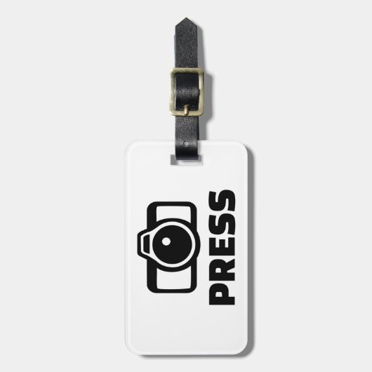 Pers camera bagagelabel (Voorkant verticaal)