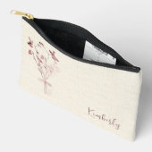 Pers Geperste Bloem Boeket Cosmetische Accessoiret Etui (Open)