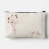 Pers Geperste Bloem Boeket Cosmetische Accessoiret Etui (Voorkant)