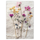Pers Kruidbloem Botanische Kunst Klembord (Achterkant)