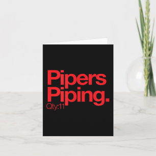 Pers NG Q11 Minimalist 12 dagen van Kerstmis Kaart