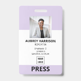 Pers Simpele Bedrijfsfoto-ID Badge