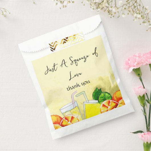 Pers van liefde limonade citroen citrus bruids par bedankzakje (Gezegeld)