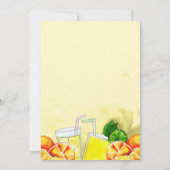 Pers van liefde limonade citroen citrus bruids par kaart (Achterkant)