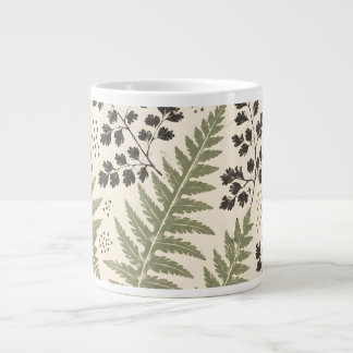 Persarchief van geperste varens Vintage botanicals Grote Koffiekop